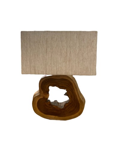 Lampe sur pied bois massif