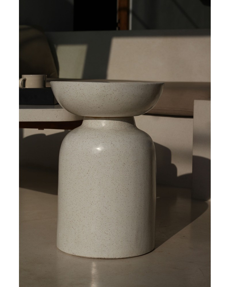 Tabouret en terrazzo