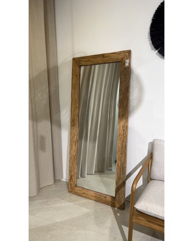 Miroir rectangle en teck